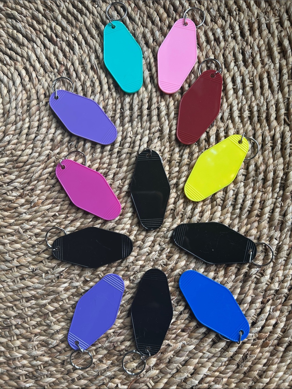 12 keychains.